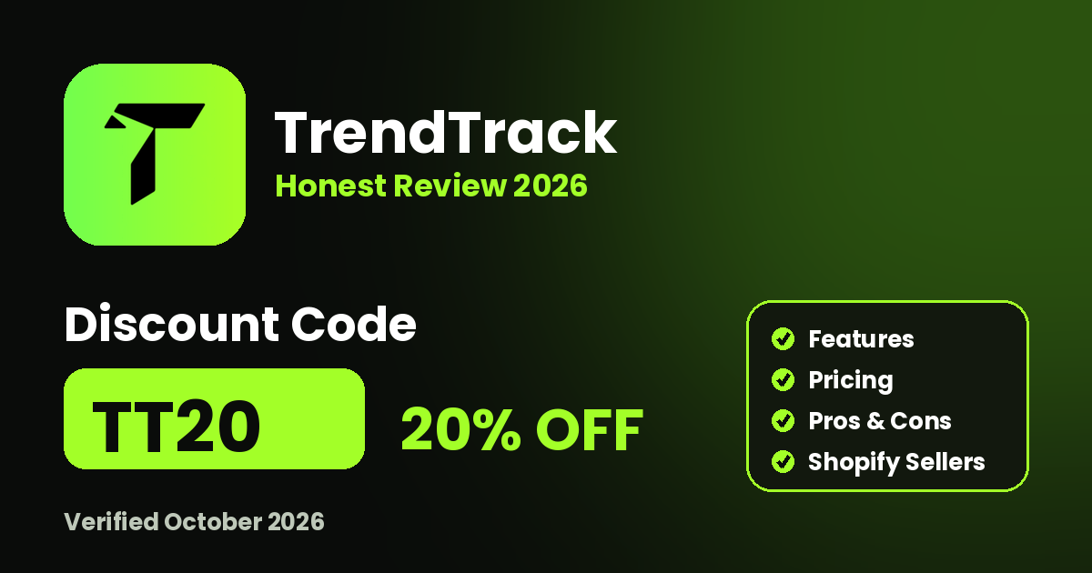 Trendtrack Review 2026: Features, Pricing & Discount Code TT20 (20% Off)